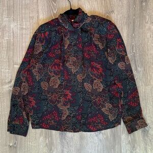 Justine Todd Collard Print Blouse
